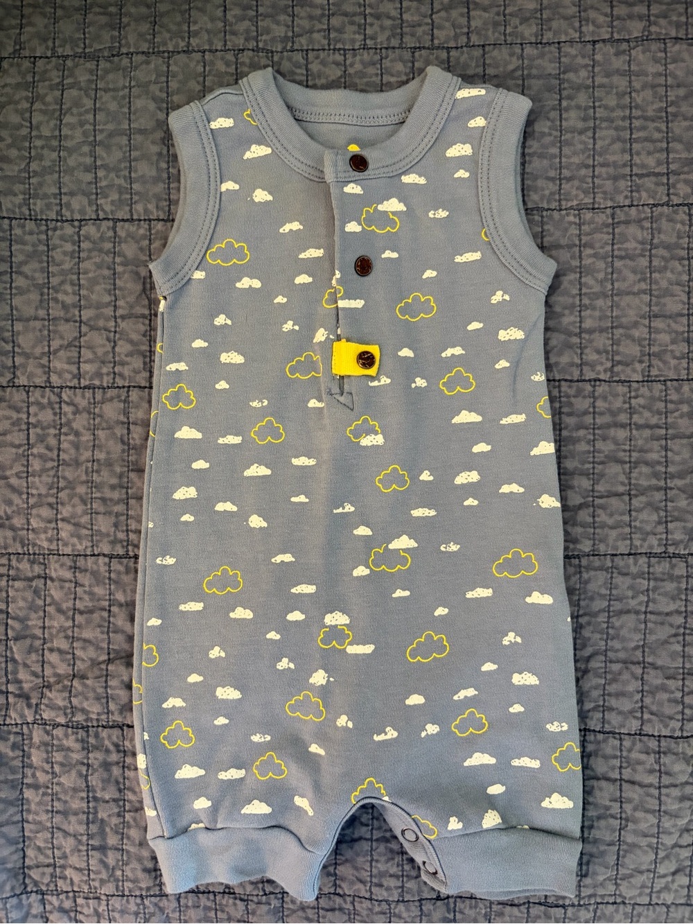 Finn + Emma Blue Sleeveless Romper